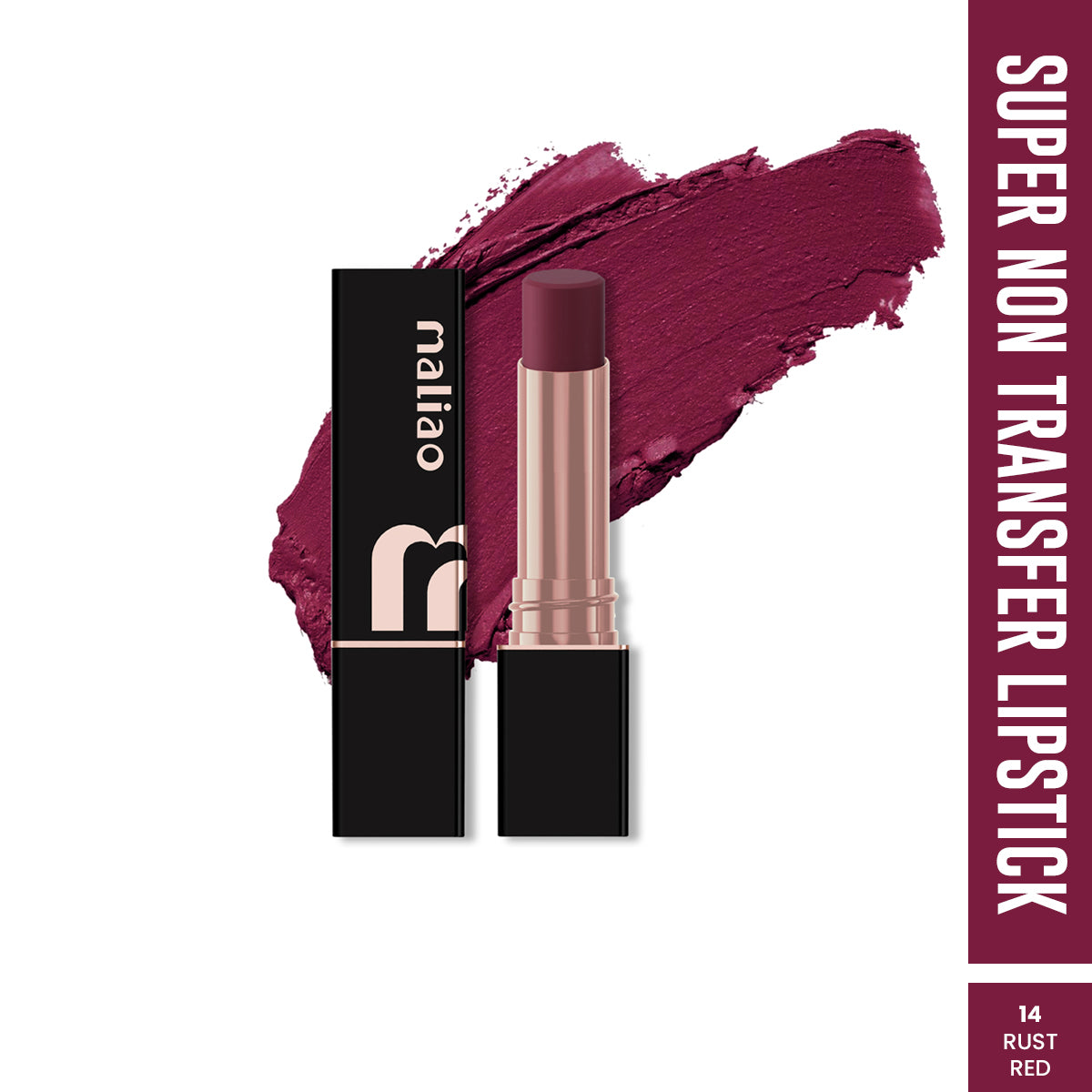 Maliao Super Non-Transfer Lipstick - Long-Lasting Matte Finish, Smudge-Proof Formula
